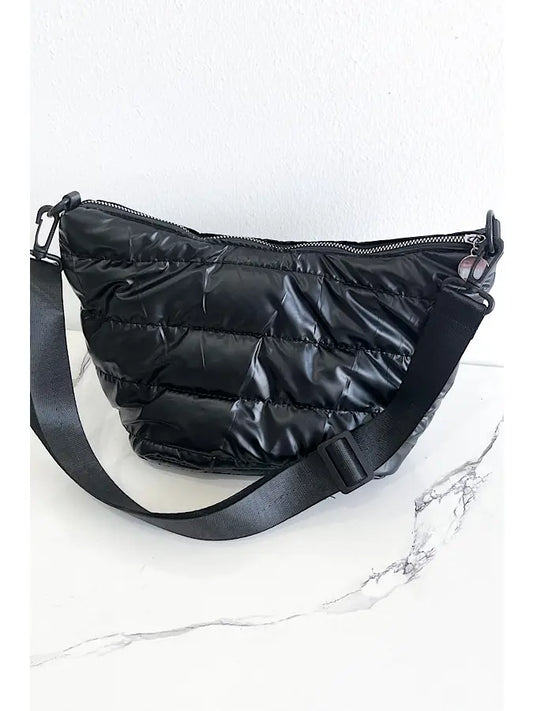 Cold Shoulder Puffer Purse