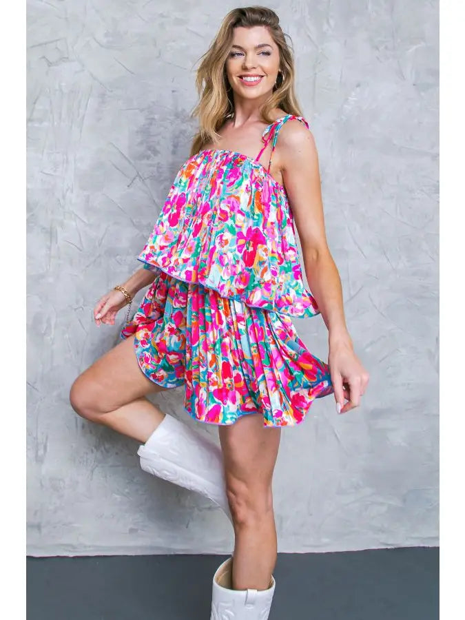 Party Time Pleated Romper