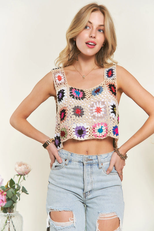 Colorful Knit Top